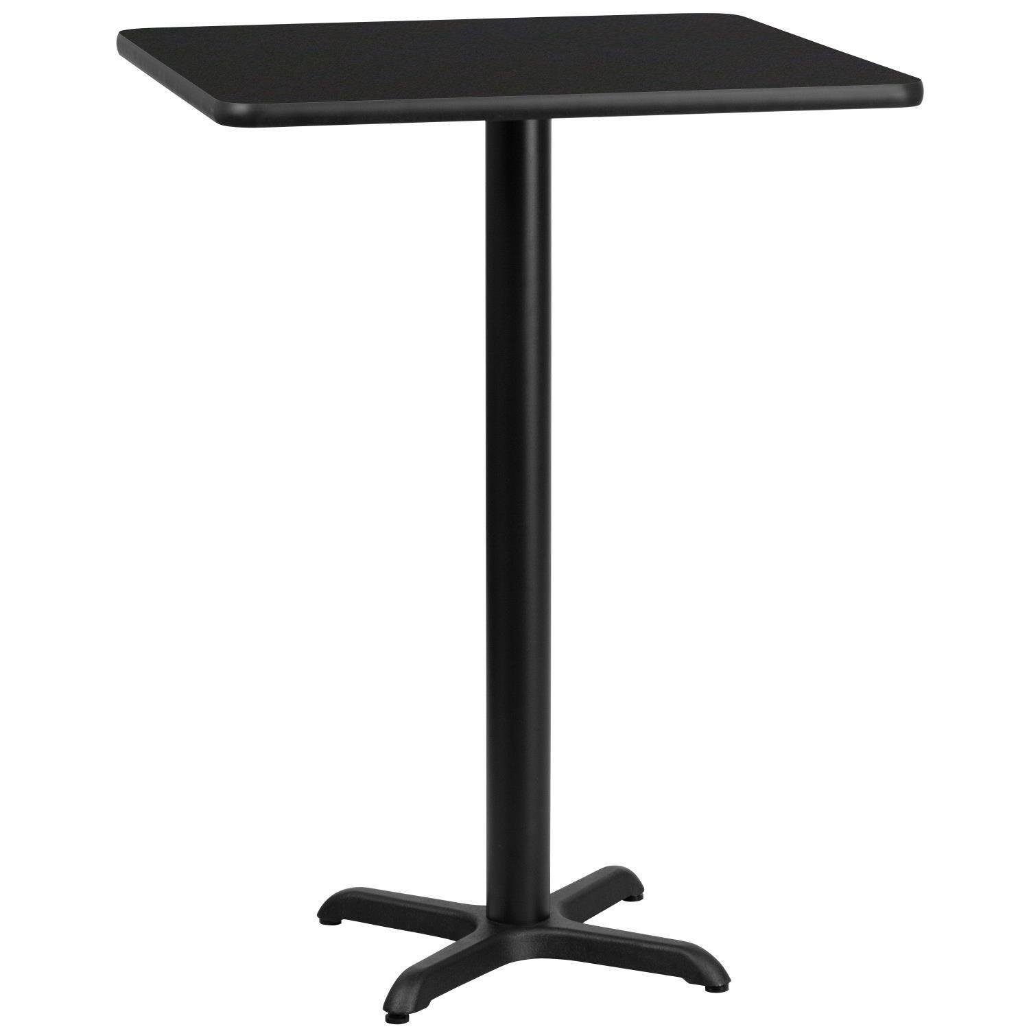 Flash Furniture 24'' Square Black Laminate Bar Table