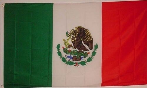 Mexican Mexico Flag  3 X 5 Foot Feet - Banner Pennant