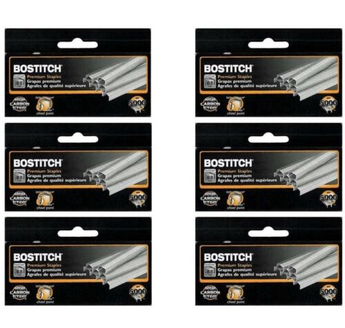 Value Pack Of 6 Boxes Bostitch B8 Powercrown Premium 1/4” Staples (stcrp21151/4)