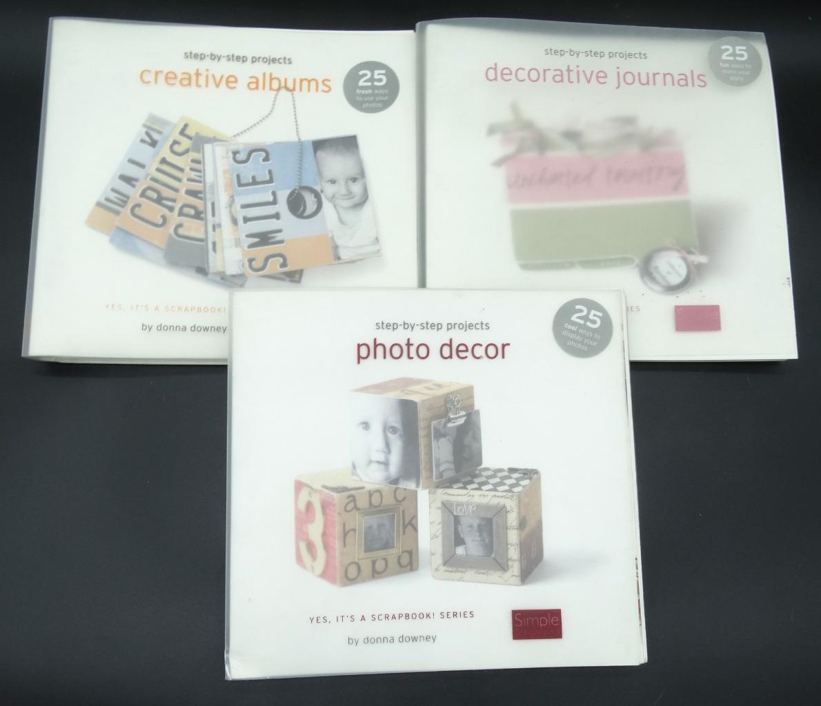 Set Of 3 Scrapbook Crafting Step By Step Projects Books By Donna Downey 2005
