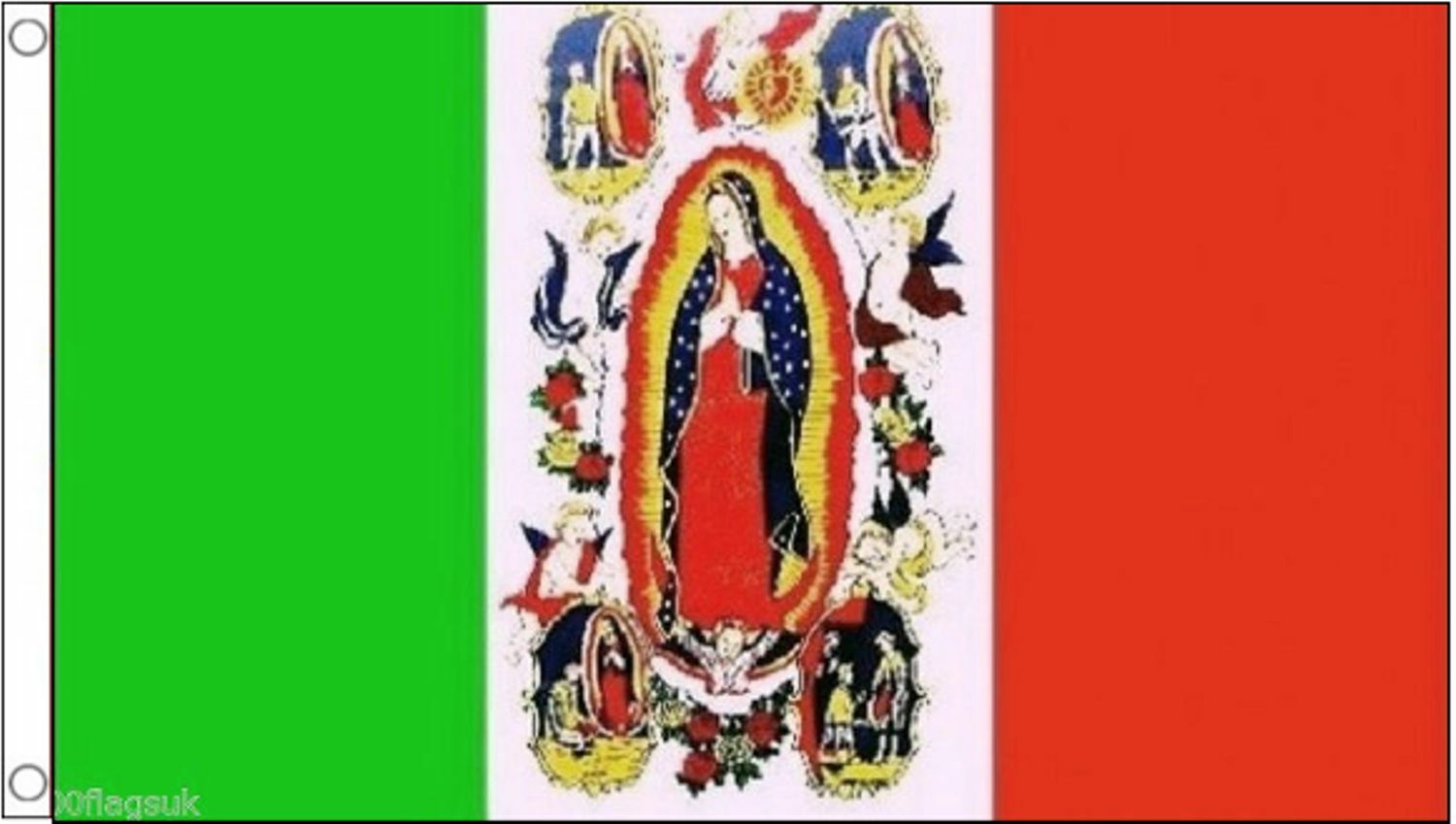 Mexico Our Lady Of Guadalupe Mary Roman Catholic 5'x3' Flag