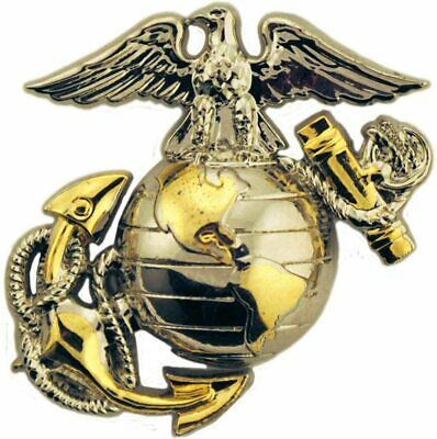U.s Marine Corps Ega Lapel Hat Pin Usmc Eagle Globe & Anchor Left Emblem