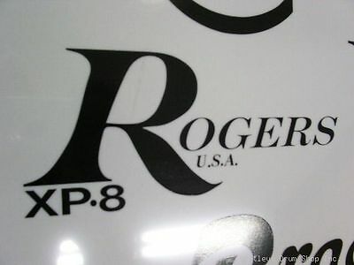 Rogers Xp8 70s/80s Black Replica Vintage Logo Sticker Decal Hi Quality 3m Vinyl!