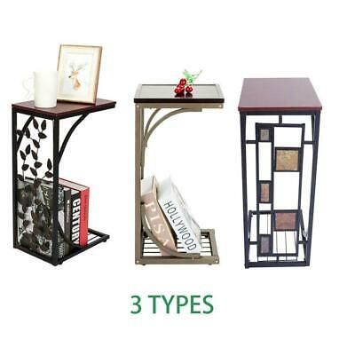 Hot Style C-shape Side Table Coffee Snack For Living Room End Table 4 Types